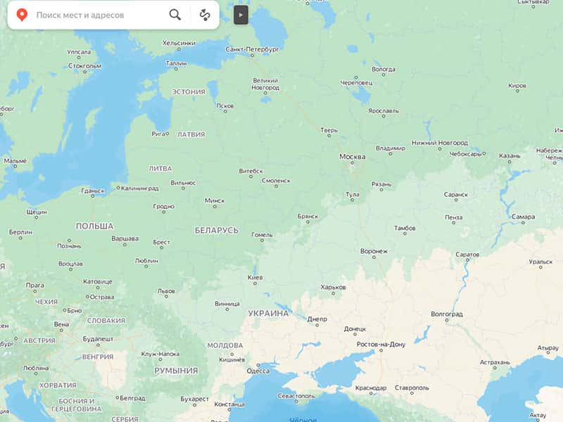 «Яндекс.Карты» перестали показывать государственные границы, чтобы «отображать мир вокруг» и «сделать акцент на природных объектах»