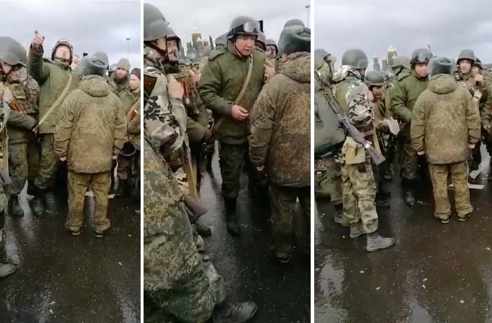 «Я вам сейчас ваше место определю»: в парке «Патриот» мобилизованные отчитали подполковника из-за плохого обучения