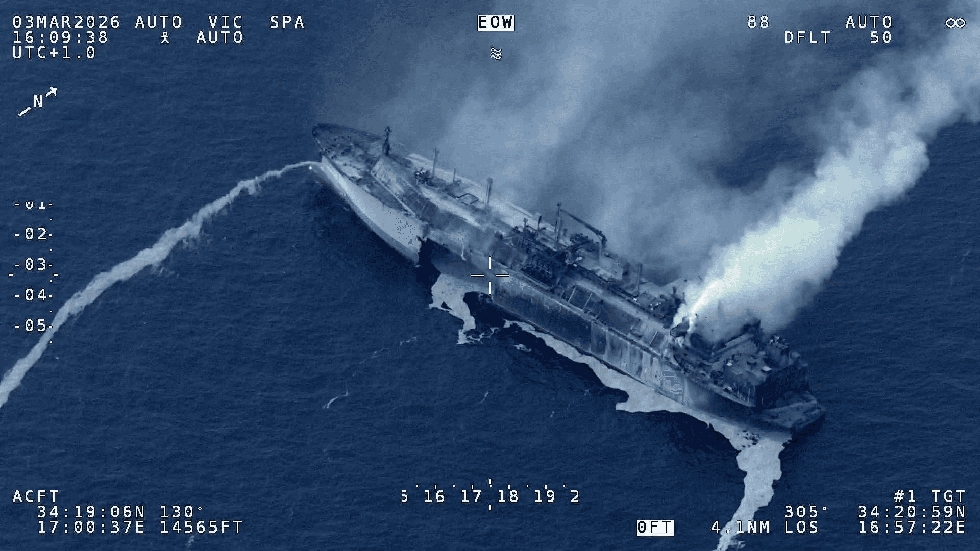 Russia’s Transport Ministry blames Ukraine for attack on Russian LNG carrier Arctic Metagaz in Mediterranean as photos show hole in hull