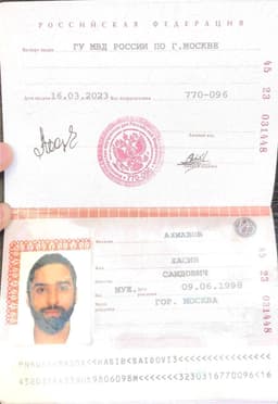 ...and under the GRU-issued Russian identity of “Hasib Ahmadov.”