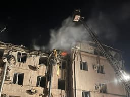 Последствия ракетного удара по Кривому Рогу