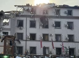 Последствия ракетного удара по Кривому Рогу