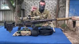 A fighter from the Sudoplatov PMC with a Cadex rifle