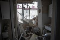 Жилой дом в Степанакерте после обстрелов 19 сентября