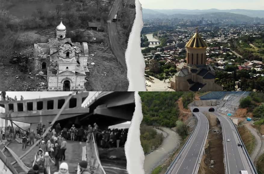 Pro-Russian Georgian Dream party releases campaign video showing destruction of Ukraine, urging voters to “choose peace”