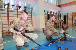 На занятиях «Добровольца» и Северо-cлавянской общины