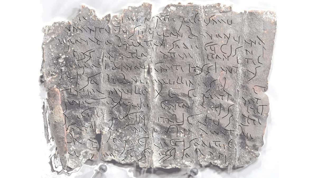 Свинцовая табличка с проклятиями на галльском