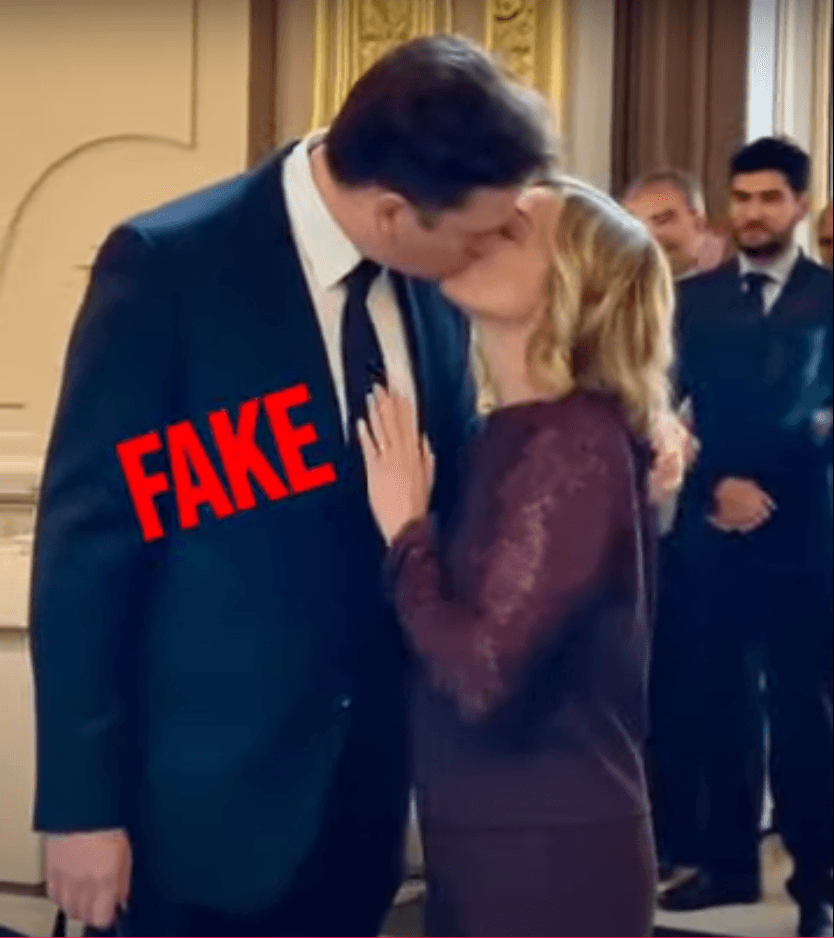 Фальшивое видео с поцелуем Илона Маска и Джорджи Мелони, распространяемое в соцсетях
