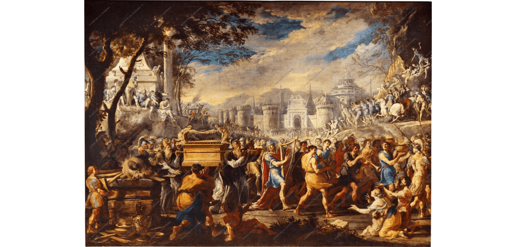 Доменико Гарджуло. Перенесение Ковчега Завета царем Давидом в Иерусалим