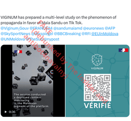 Один из твитов «Матрёшки» с фейковым видео