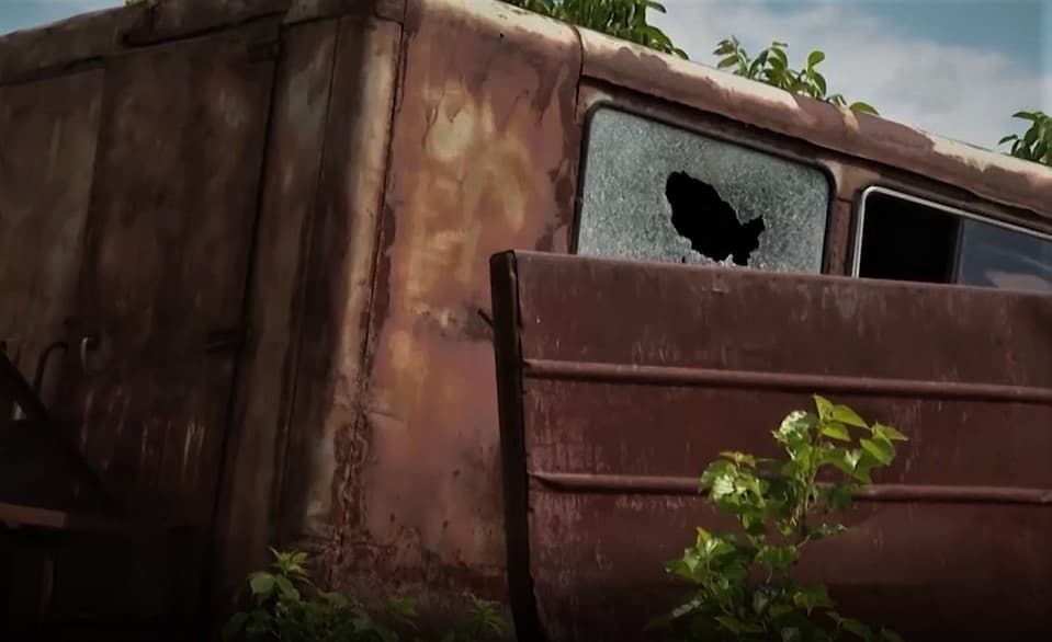 Последствия обстрела в поселке Хотмыжск.