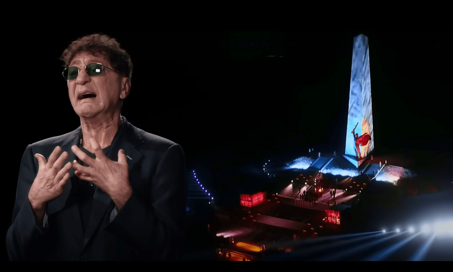 Кадр из клипа на песню «Встанем!»