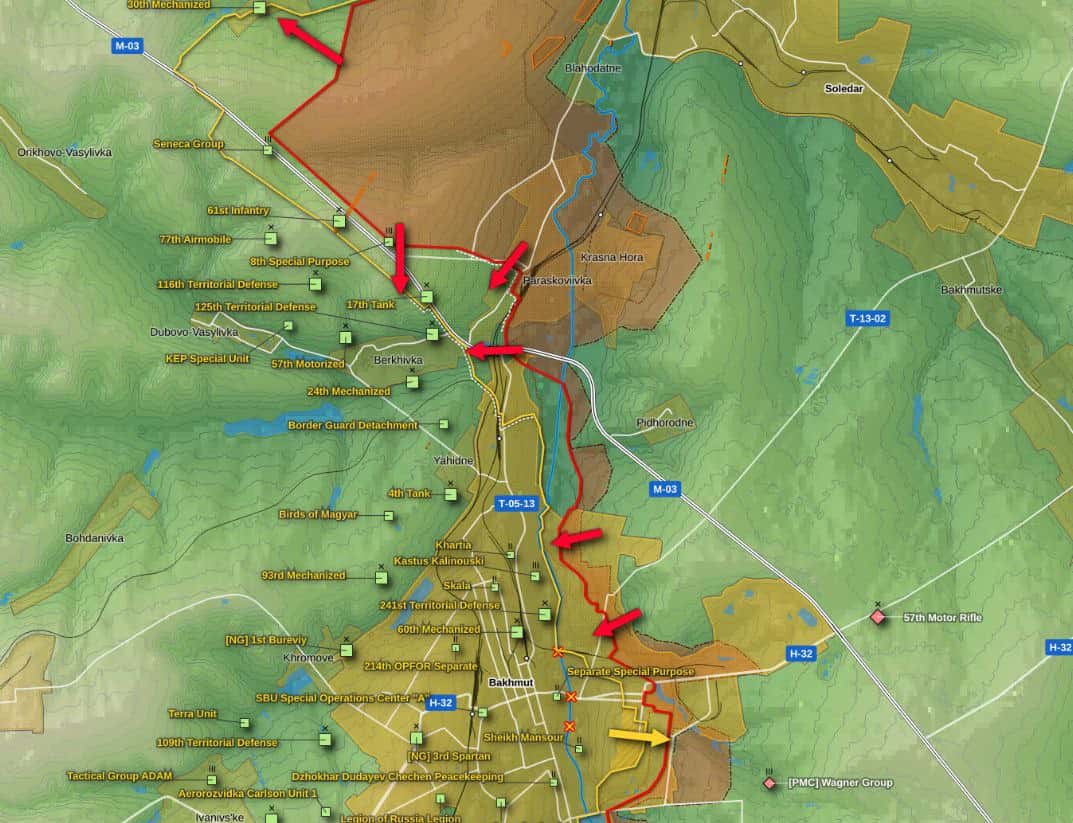 ЧВК Вагнера окружает Бахмут, Минобороны хочет подчинить Пригожина, Кадыров меняет командующих. Что происходит на фронте