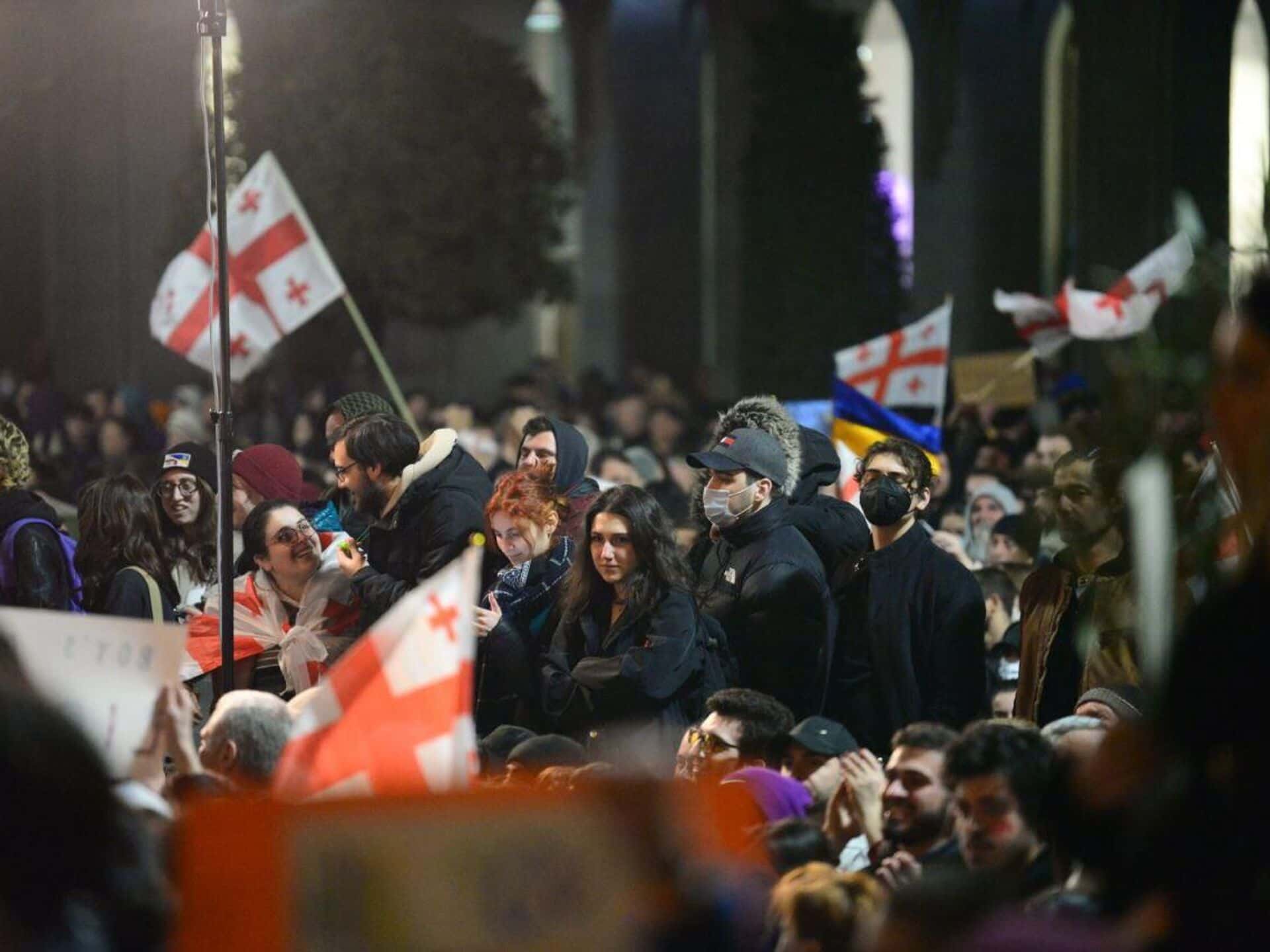 Фейк Володина: протестовавшие против «закона об иноагентах» в Грузии — марионетки США