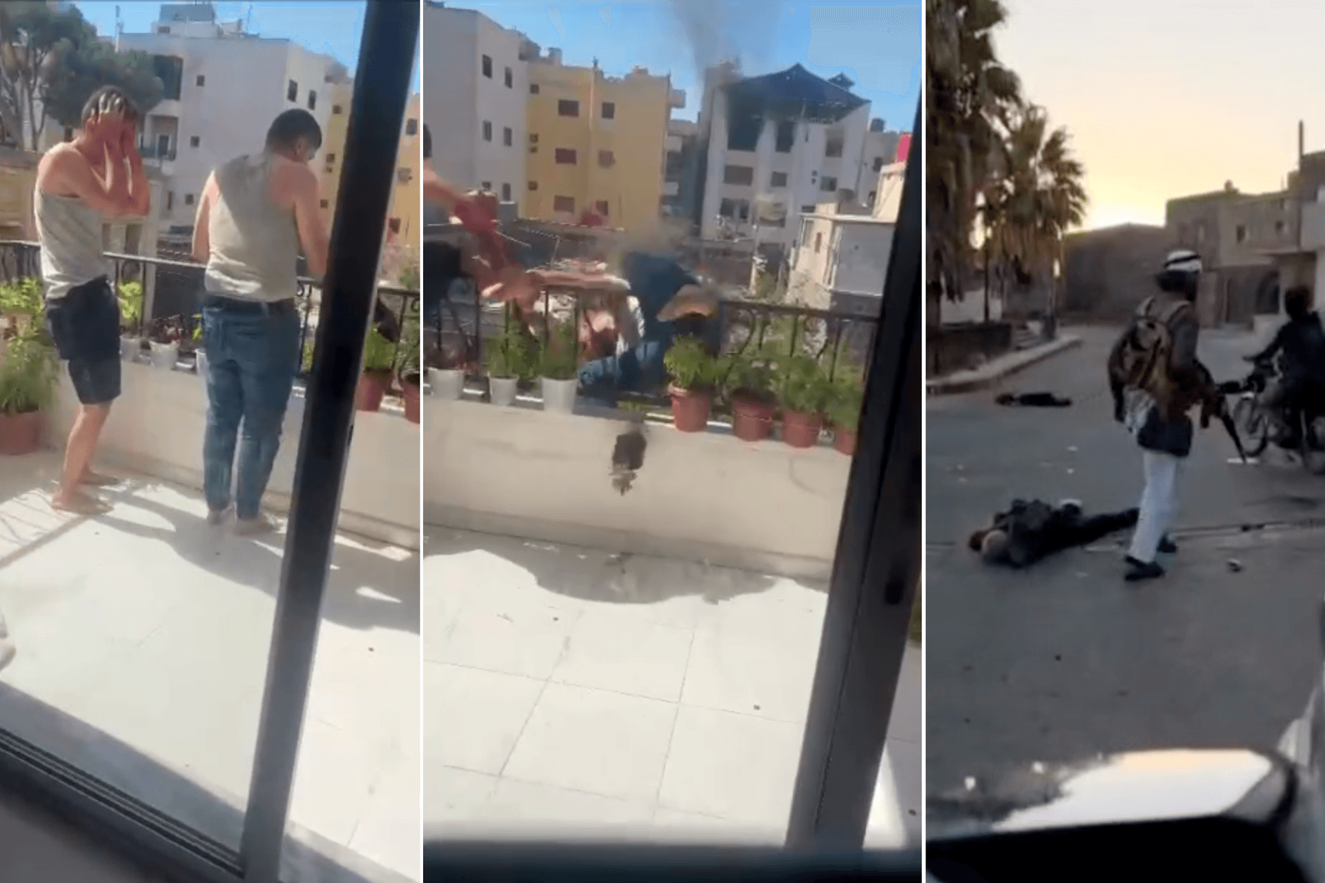 Кадры из видео расправ над друзами в Сирии. Коллаж: The Insider