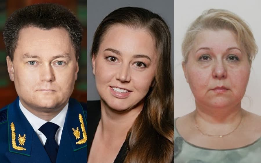 Игорь Краснов, его жена Анна и теща Ирина Комлева. Фото: «Агентство»