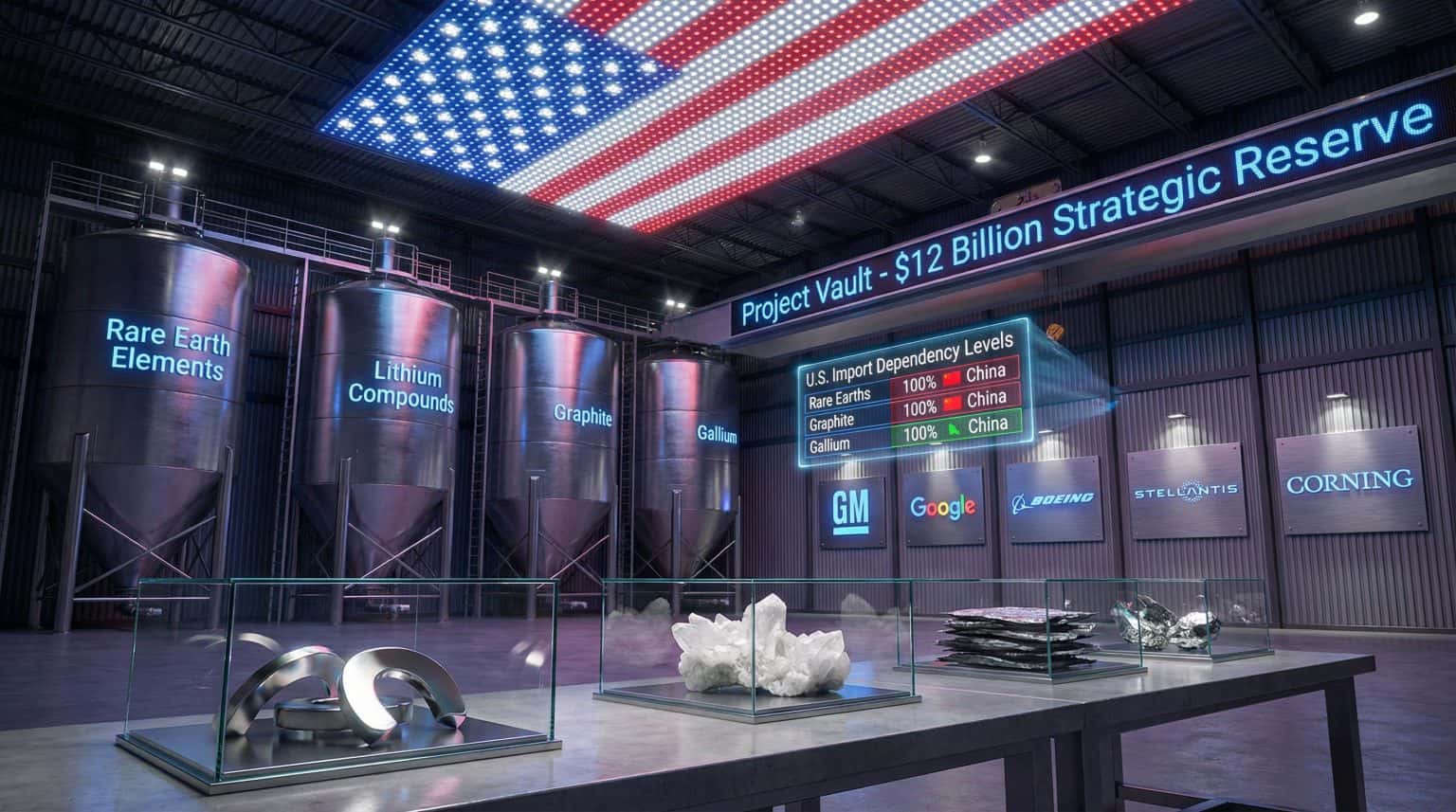Белый дом создает в США резерв критических минералов на $12 млрд, к проекту присоединились GM, Boeing и Google