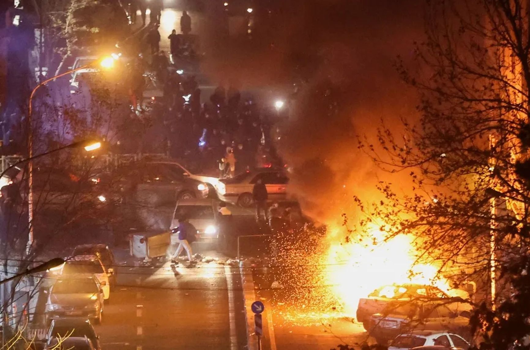 Tehran engulfed in protests, Jan. 8, 2026