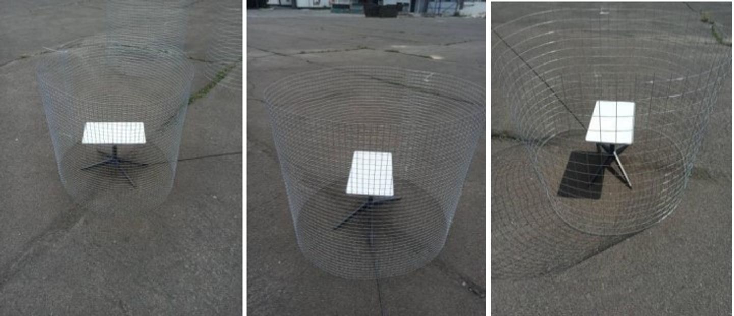 Терминал Starlink, защищенный импровизированной клеткой Фарадея