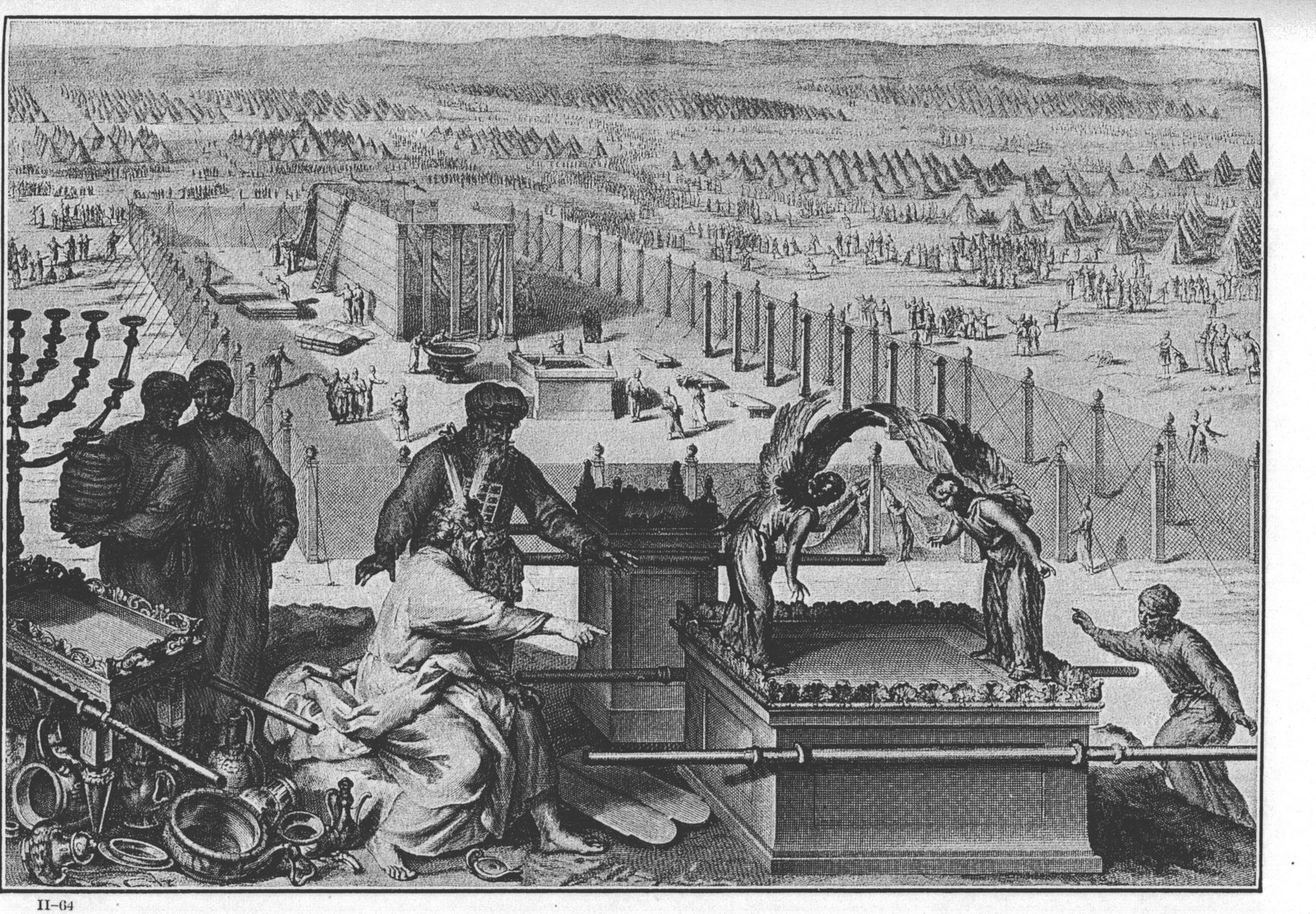 Gerard Hoet. The creation of the Ark of the Covenant and the sacred vessels.