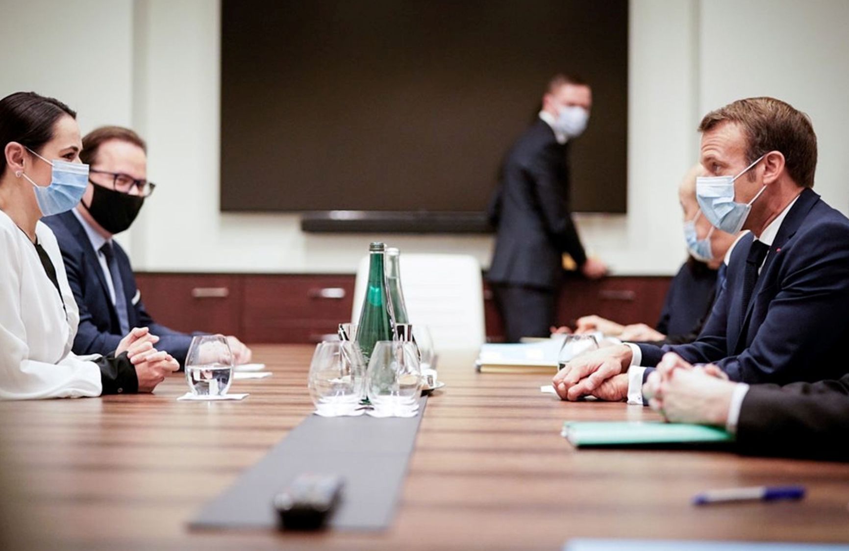 Встреча Светланы Тихановской и Эммануэля Макрона