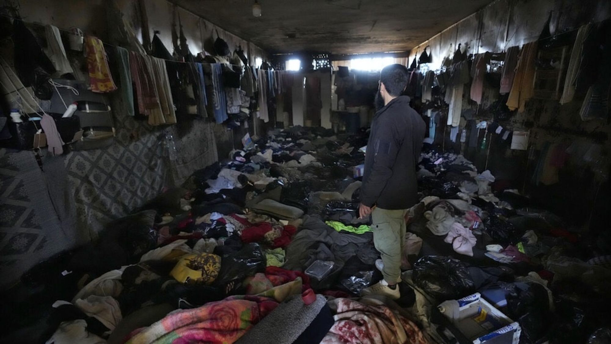 One of the cells in Sednaya after the release of prisoners