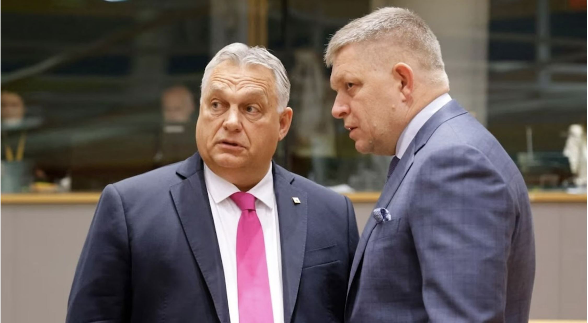 Viktor Orbán and Robert Fico  