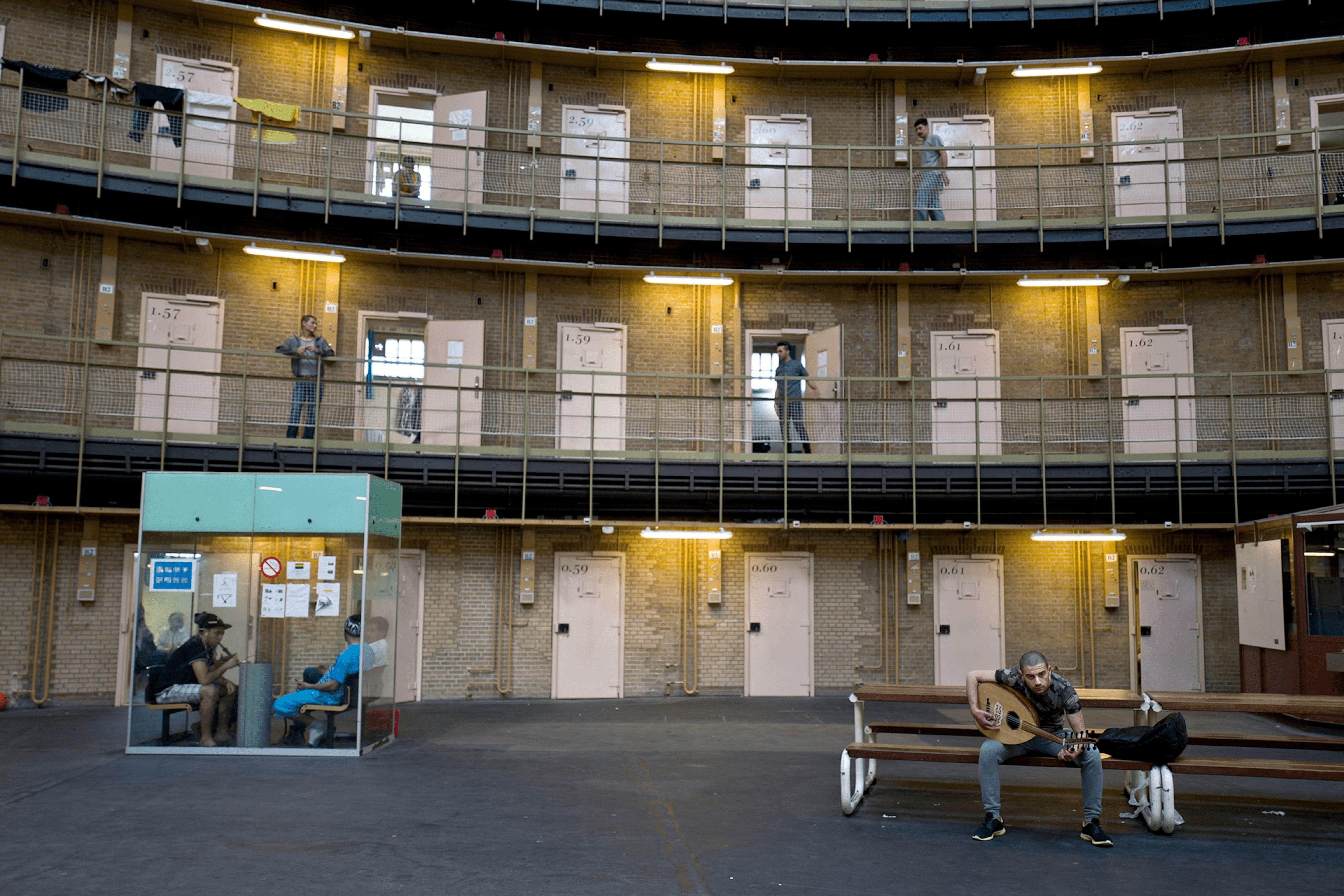 Former prison De Koepel, repurposed as a refugee reception center