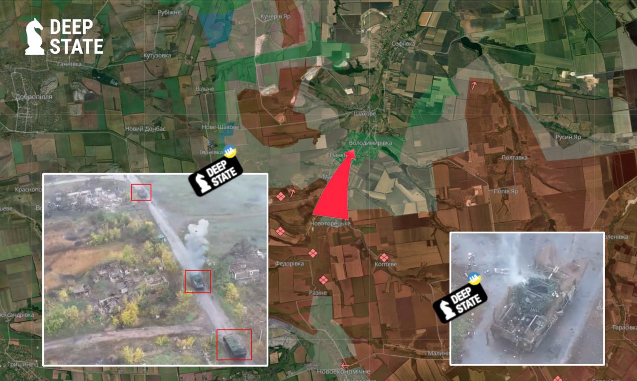 Ситуация в районе Добропольского выступа по версии DeepState