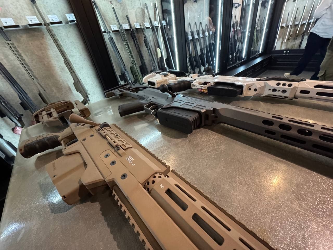 Cadex rifles at the Varyag LLC store in Moscow, August 2025