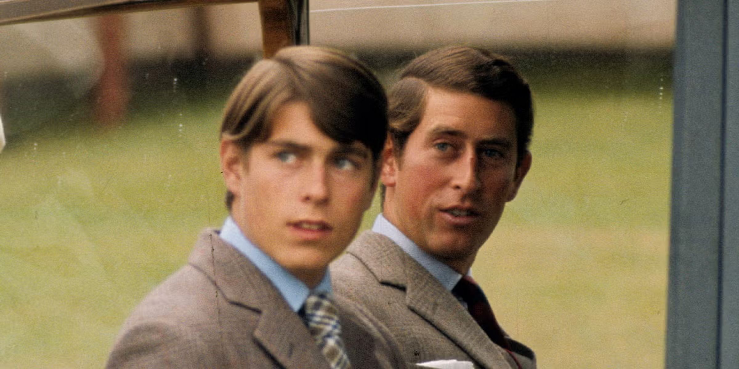 The handsome young Prince Andrew beside his brother — the future King Charles III